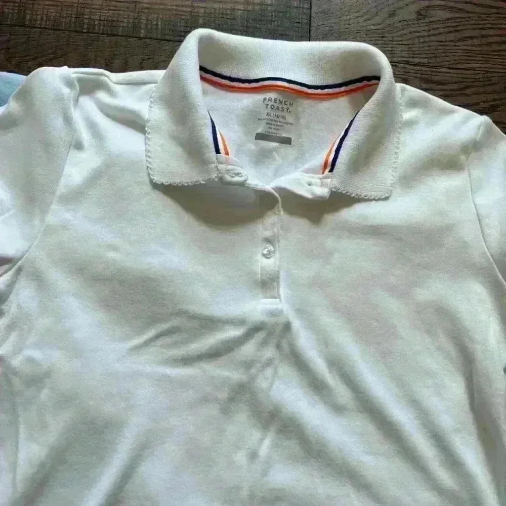 French Toast Uniform Polo Shirts Youth Girls X-Large- SET OF TWO NEW NWOT - Picture 3 of 5